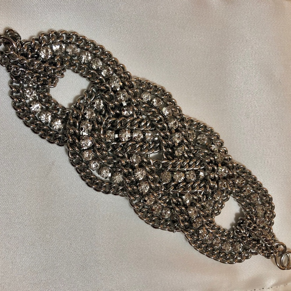 Stella & Dot Silver Rhinestone Bracelet View 5